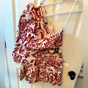 ZARA Red and White Floral Set